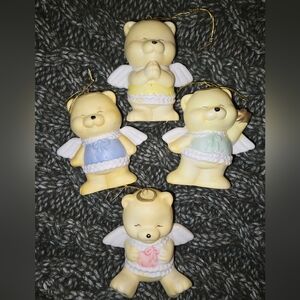 80s Vintage "Christmas Around The World" Angel Bear Ornaments